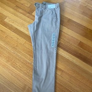 Men’s UNIQLO chino flat front pants slim fit